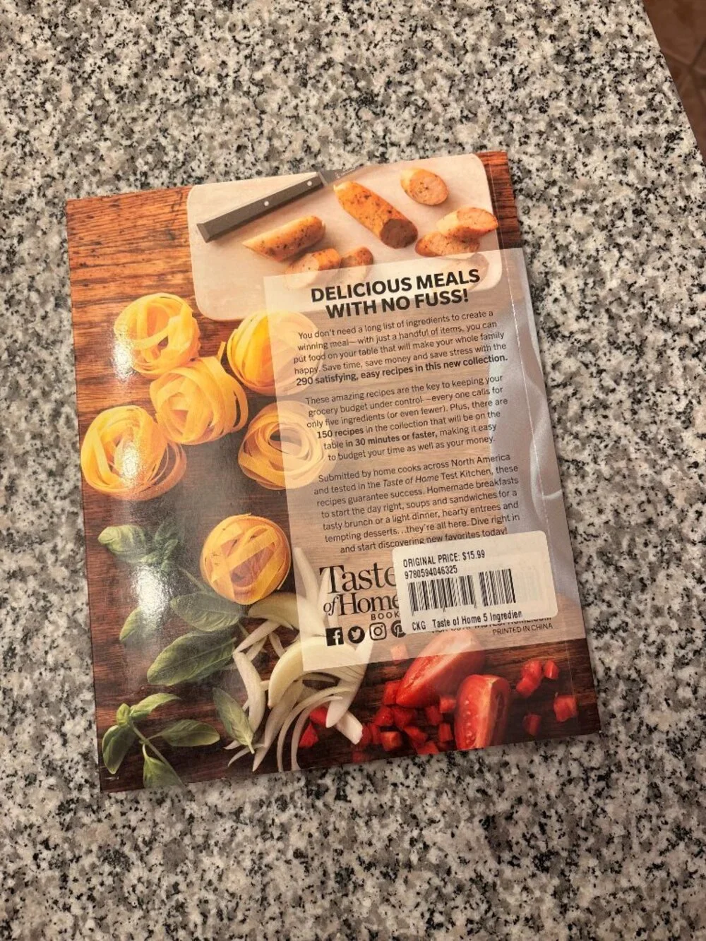 Taste of Home 5 Ingredient Recipes Cookbook: Incredible Meals Made Quick & Easy
